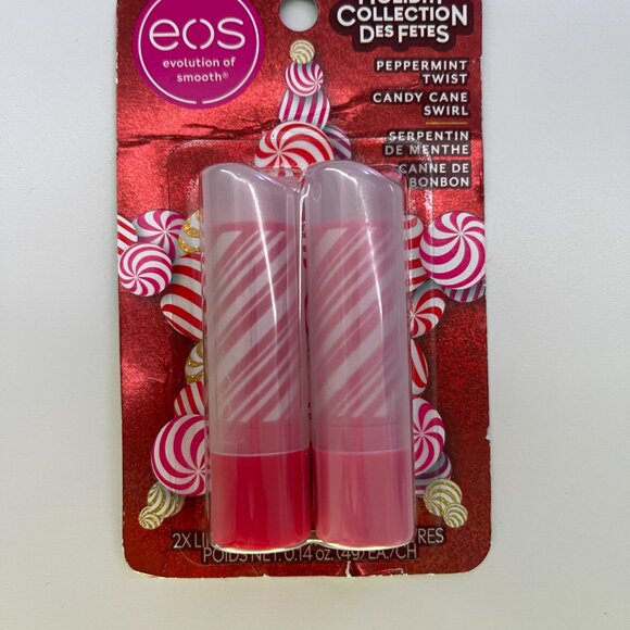 EOS Holiday Collection Sparkling Appletini /Peppermint Twist / Ice LIP BALMS 2P - Picture 4 of 5